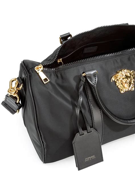 black versace duffle bag|Versace duffle bags men's.